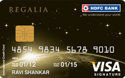 Regalia HDFC Credit Card
